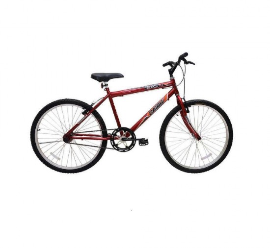 Bicicleta Cairu 24 Masculina Flash Vermelha